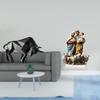 Modern Resin Bull Sculpture Abstract Figurine for Entryway Tabletop Desk Shelf Office Acrylic