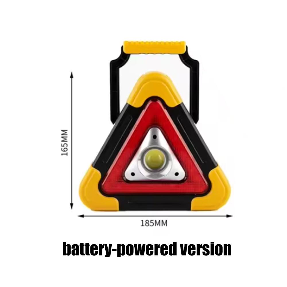 Multifunctional Car Emergency Car Repairing Warning Light Triangular Roadside Warning Light Solar Warning Light Foldable