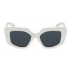 Prada Original design plastic square sunglasses women's white