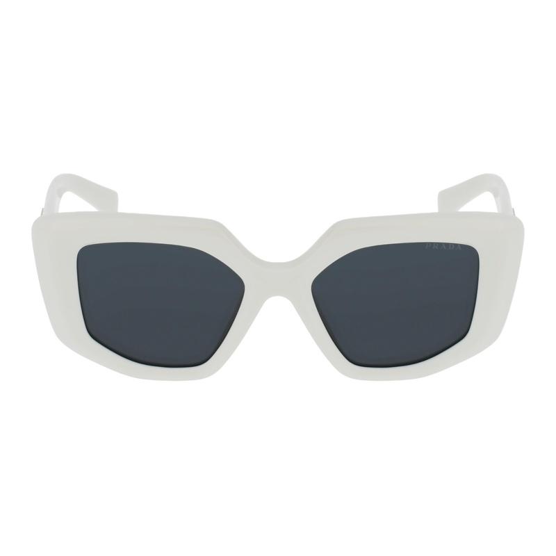 Prada Original design plastic square sunglasses women's white
