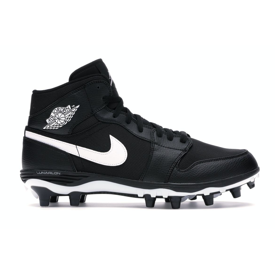 

Air Jordan Jordan 1 Mid TD Cleat Черные мужские кроссовки Бело-Белые AR5604-001