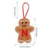 A-Z Gingerbread Man Doll Christmas Decoration Pendants Xmas Tree Hanging Ornament Christmas for Home New Year Kids Gift
