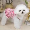 Striped Pet Cat Small Dog Bigbear Puppy Dog Clothes Skirt Spring Summer Thin