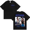 Aitana Cuarto Azul World Tour 2026 Graphic T-shirts Men Women Clothing Fashion Aesthetic T-shirts High Quality Oversized T Shirt