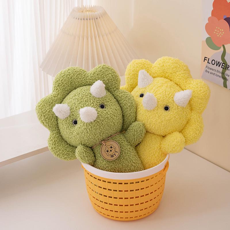 Cute Aida Dinosaur Doll Soft Cartoon Plush Toy Children's Doll Girl Super Soft Sleeping Gift