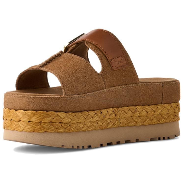 UGG Aubrey Slide Comfortable Simple One-Strap Sandals Women Sandals Brown 1167451-CHE