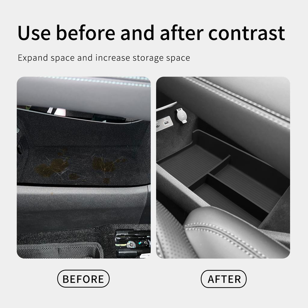 For BYD Sealion 07 EV 2025-2025 Car Storage Box Interior Accessories Center Console Lower Layer Storage Box Organizer Tidying