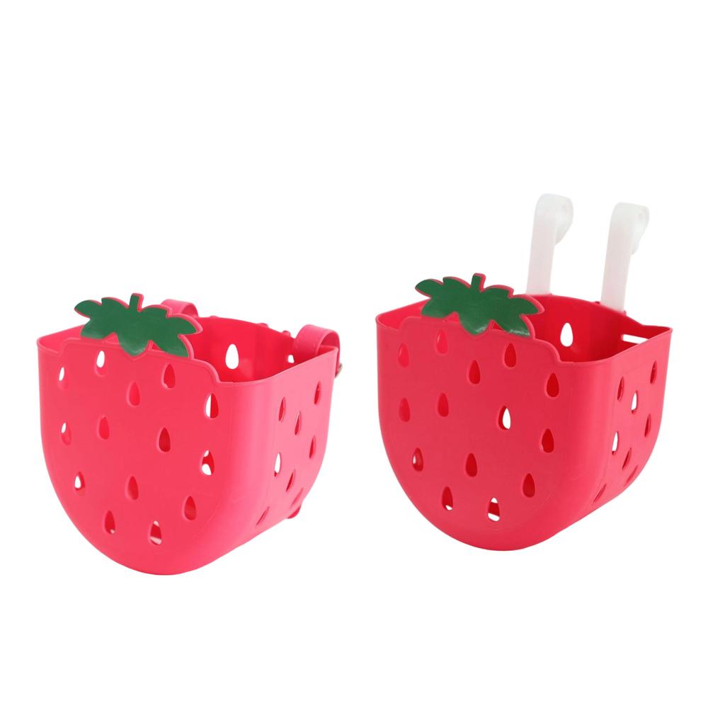 Front Handlebar Basket Waterproof Childrens Bicycles Basket Plastic Tricycle Basket for School Outdoor Cycling