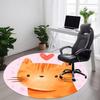 1pcCat Love Office Round Area Rug, Indoor Mat Suitable ForOffice, Under Office Chairs Bedroom Living Room Home Decor, Room Deco 092