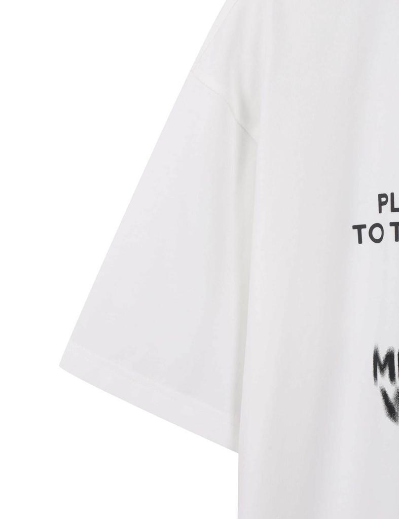 BUCKAROO Askin Loose Fit Lettering T-Shirt White