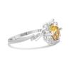 8mm S925 Sterling Silver Round Moissanite Micro Pave Flower Design Ring Ice Flower Sweet Daily Party Wear D VVS1 Exquisite Jewelry