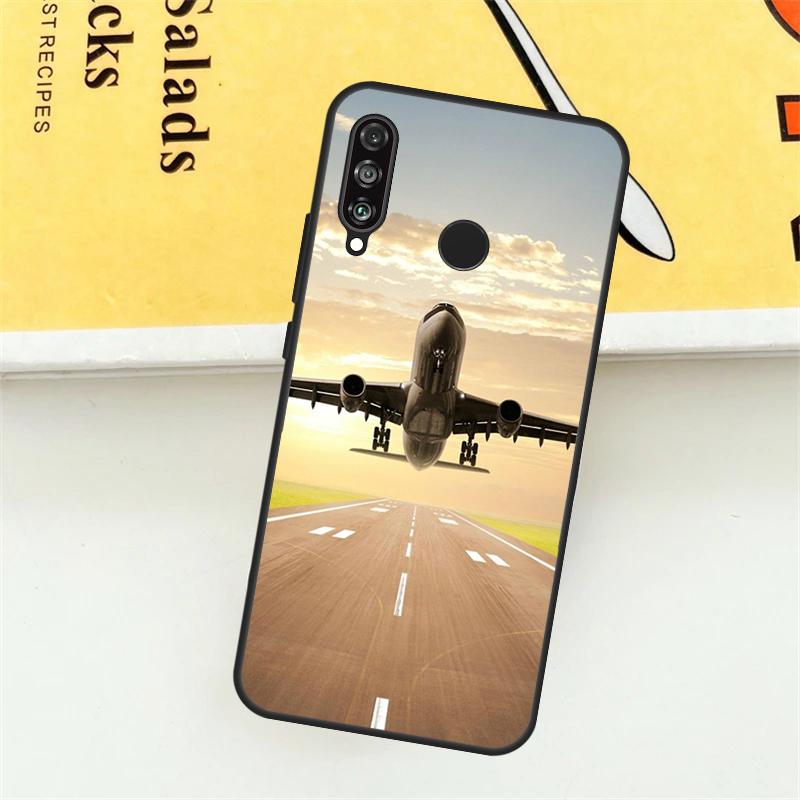 Aircraft Plane Airplane Case For Huawei P30 P20 P40 Lite Nova 11 Pro 9 10 SE 5T 3i 7i 11i Y60 Y70 Y90 Y61 Y91 Cover