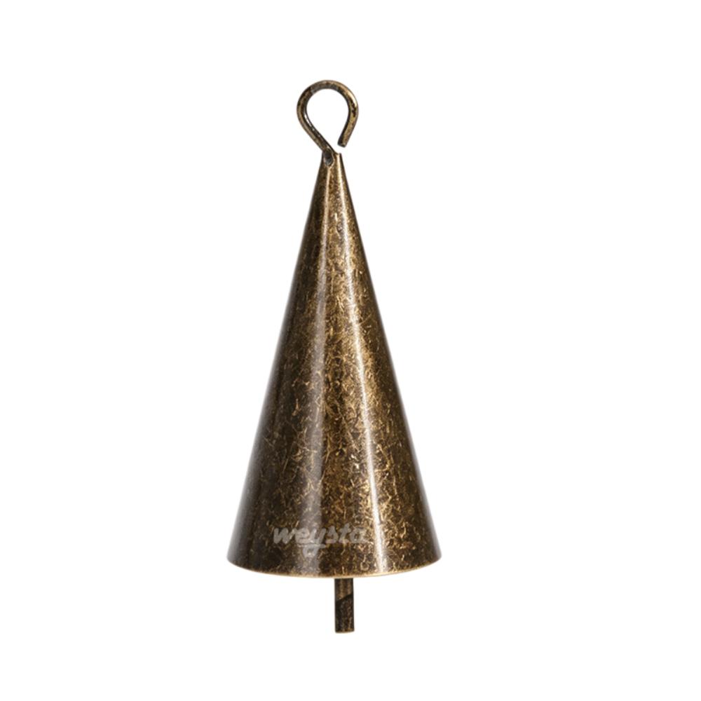 Hangable Christmas Cone Metal Bell Conical Craft Bell New Hanging Bell  Festival Ornament