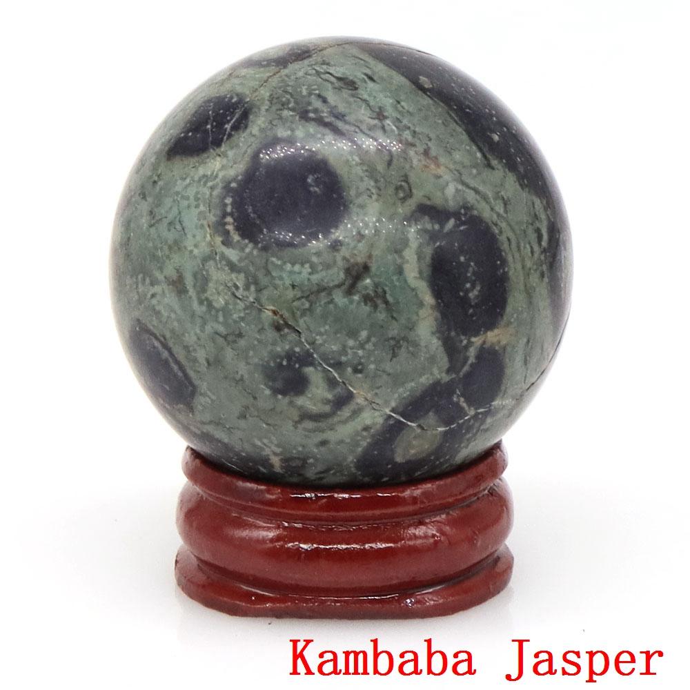 40mm Natursteine Amethyst Lapislazuli Reiki Heilkristalle Energie Chakra Massage Edelstein Kugel Heimdeko Handwerk Mit Ständer