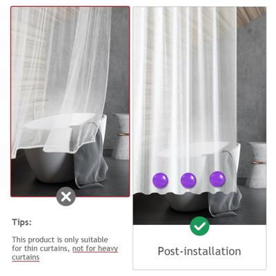 Yousheng 10Pcs Magnetic Curtain Weights Waterproof Compact Size Strong Magnetic Tablecloth Shower Curtain Drapery Weights