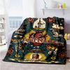 Tattoo Style Personalized Name Blanket Gift Customizable Blanket Comfortable Perfect for Living Room Office Chair Bedding Nap Four Seasons Universal