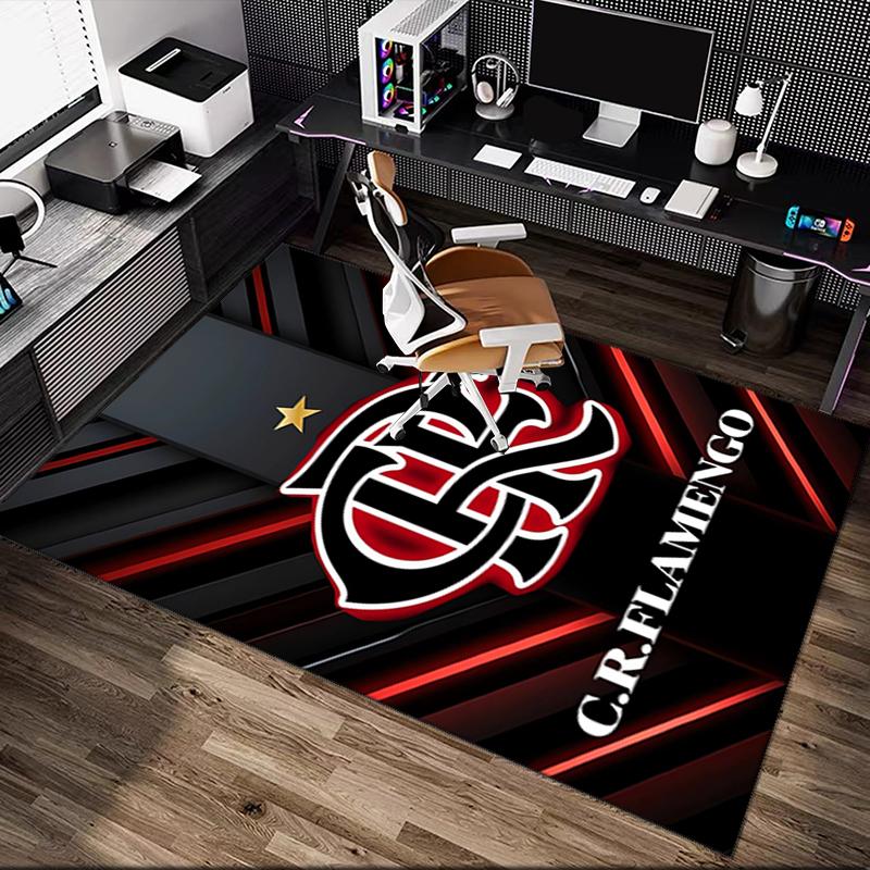 1pc Office Carpet, Rangers FC Chair Rug, Living Room Printed Area Rug, Home Chair Floor Mat