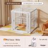 Cage pour chien de taille moyenne et grande avec clôture supérieure - Maison-villa pour chat et chien, Assemblage libre pour chats et chiens