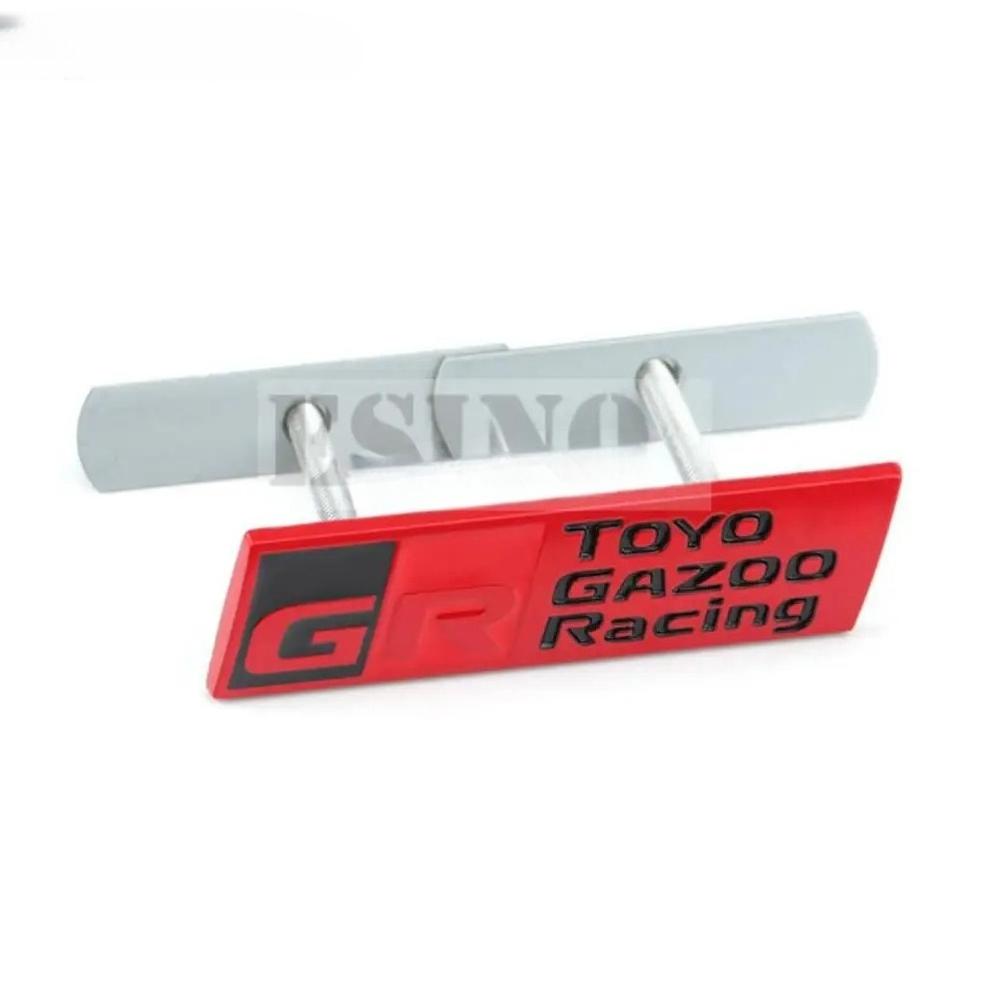 1 Peça Estilo de Carro Gazoo Racing GR 3D Grade Frontal de Carro Emblema de Liga de Zinco Adesivo Emblema de Metal Decalque para Supra AE86 GT86 Corolla