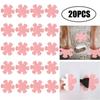 20pcs Bathtub Stickers Non-,- Shower Safety Treads Adhesive Appliques With Scraper Bright Colourful Flower Decals For Bath Tub, Stairs, Shower