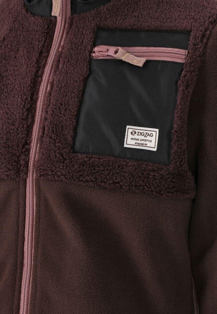 ZIGZAG Fleece Jacket 'Dundo' Brown 9007332