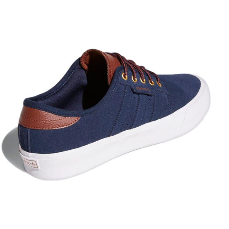 Adidas Originals Seeley Xt Casual Slip-Resistant Lightweight Supportive Low-Top Skate Shoes Men Sneakers Navy-Blue H01235