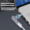 Typ C Magnetischer USB PD Adapter Anschluss Für Typ-C Buchse auf Magnetisch 2 USB C Buchse Magnetstecker Konverter für MacBook Air/Pro