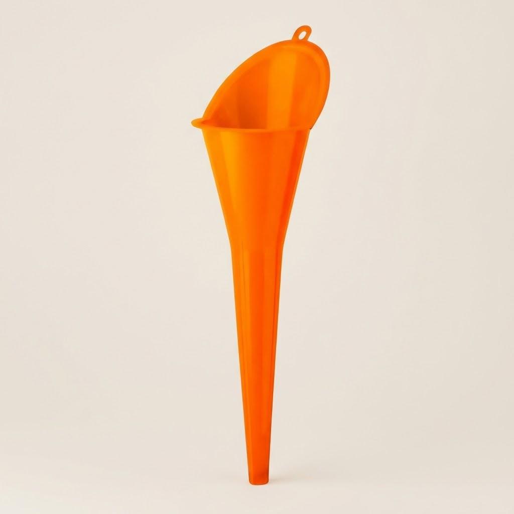 

Car Fuel Filling Funnel Long Stem Anti Splash Oil Pouring Tool Plastic Automotive Accessory for Motorcycle Vehicle Maintenance оранжевый
