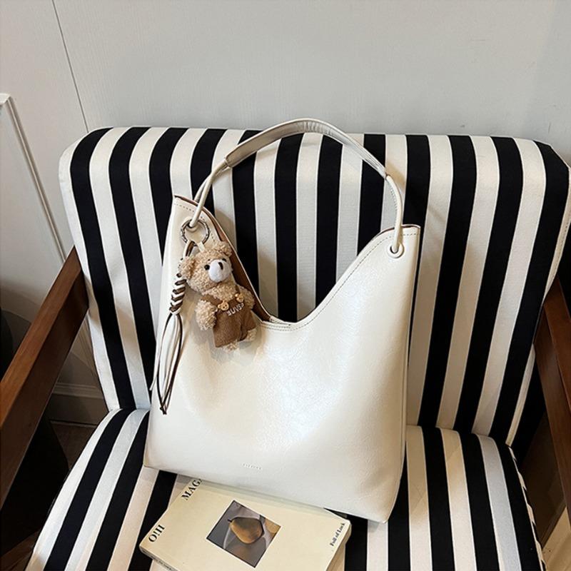 Spring texture fashion bag large capacity bag women's new armpit bag trendy simple shoulder crossbody tote bag