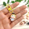 Cute Crying Baby Girl Cure Keychain Mobile Phone Pendant Girl Soft Cute Backpack Jewelry Girlfriend Couple Gift