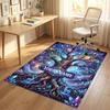 Forest Creatures Theme Soft Crystal Velvet Rug Custom Name & Text Print Non Slip Floor Rug for Bedroom Living Room