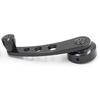 2Pcs Universal Car Window Handle Winder Riser Replacement Winder Crank Riser Window Handles Aluminum Alloy (Black)