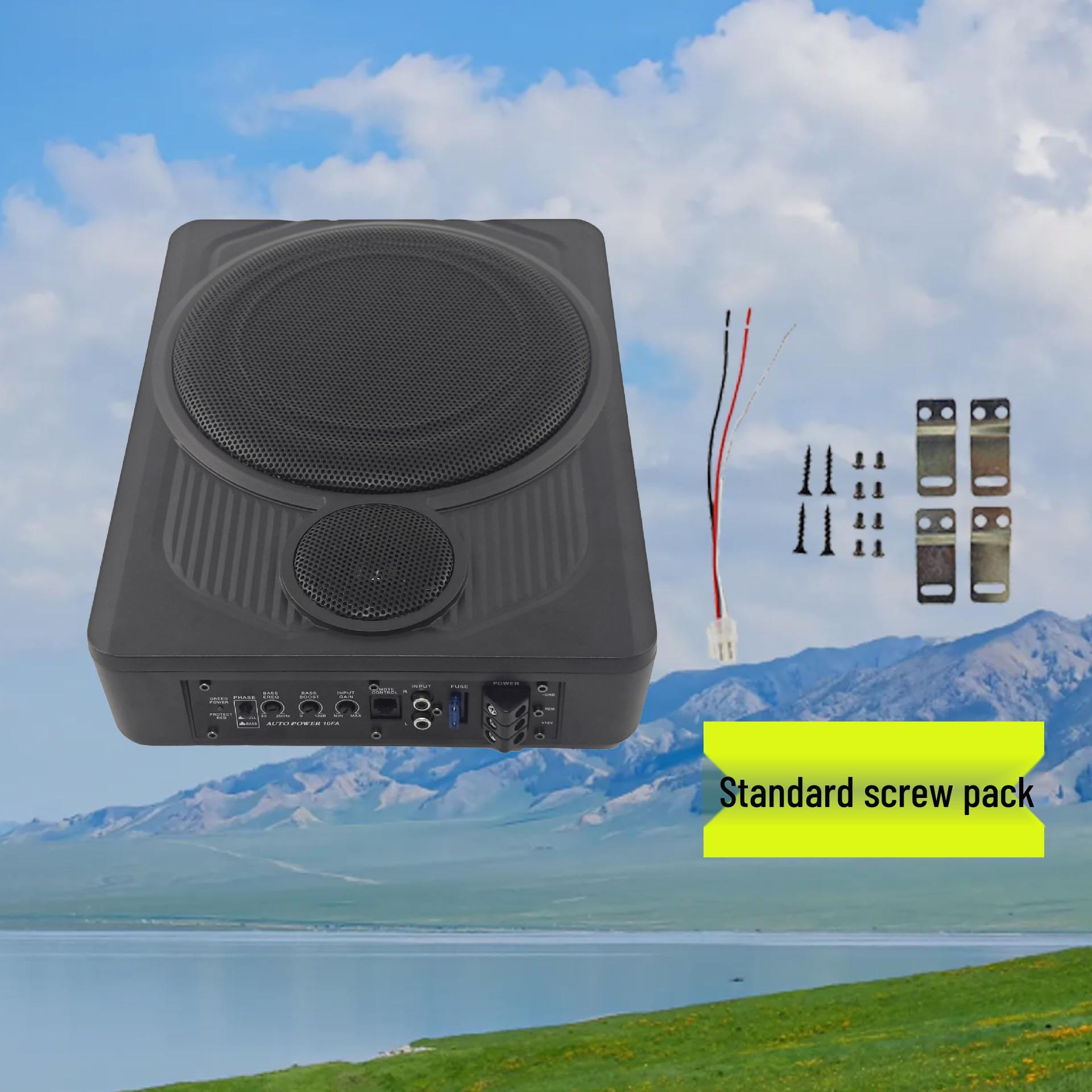 

Ультратонкий 10-дюймовый активный автомобильный сабвуфер для установки под сиденье