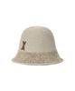 Bajal Va Patch Towel Bucket Hat Beige