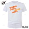 2024 New Fun Letter Printed Short Sleeved Tshirt for Mens Summer Trendy Loose Round Neck Fashion Brand Casual Loose