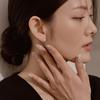 925 Silver Illy One-Touch Ring Earrings W