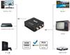 SUGURE RCA to HDMI AV to HDMI Composite 1080P with Audio USB Compatible with and other older TV network car navigation Converter, Output, Powered,