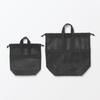 MUJI 3D Mesh Handled Drawstring Bag S 84920738 Black 23×8×23cm