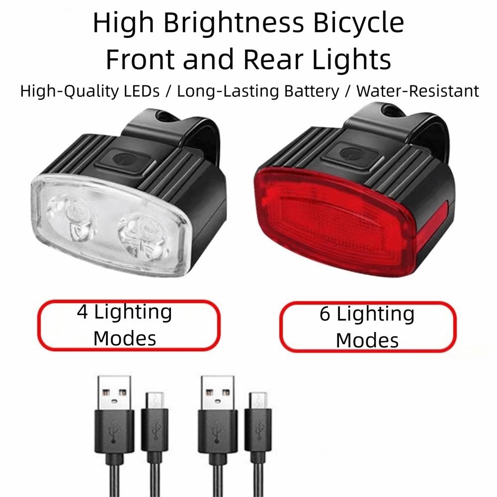 Easy To Install Bicycle Light USB Rechargeable Cycling Lamp New LED Bike Light Night Riding