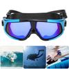 Adult Large Frame Waterproof Antifog Swimming Goggles Electroplate Plain Glass Diving Supply