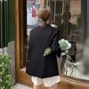 Gray Small Suit Jacket for Small People, Spring and Autumn New Style British Style Short Suit Top