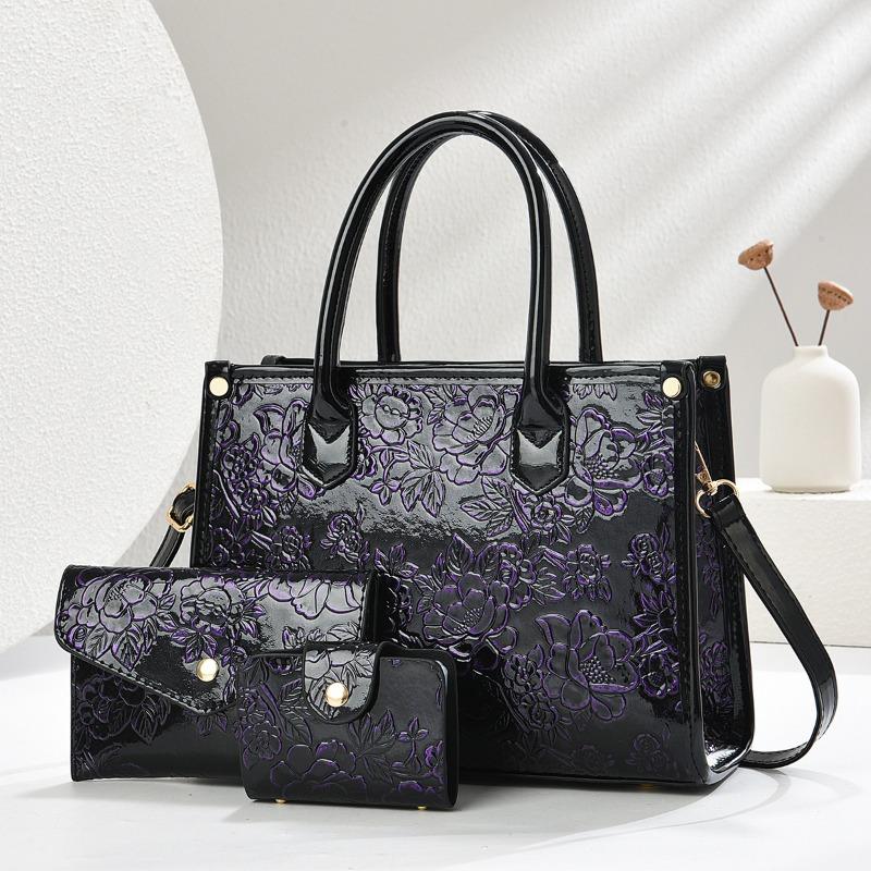 Exquisite Embossed 3Piece Set Women's Bag Shoulder Crossbody Bags for Women Luxury Designer Messenger Bag Purses and Handbags