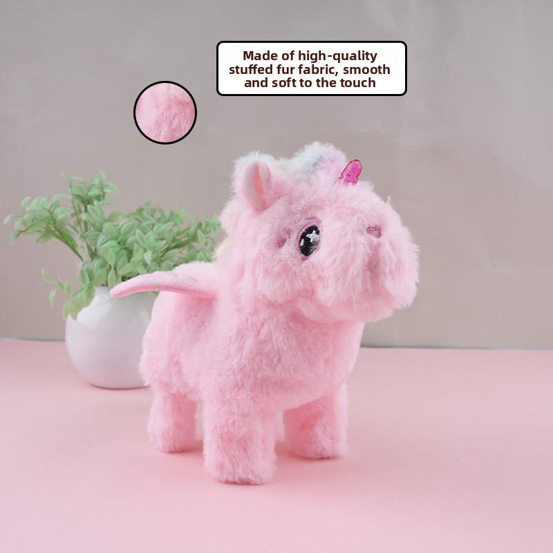 Promotional Gift Electric Unicorn That Can Cry Walk Wag  Stuffed Animals Plush