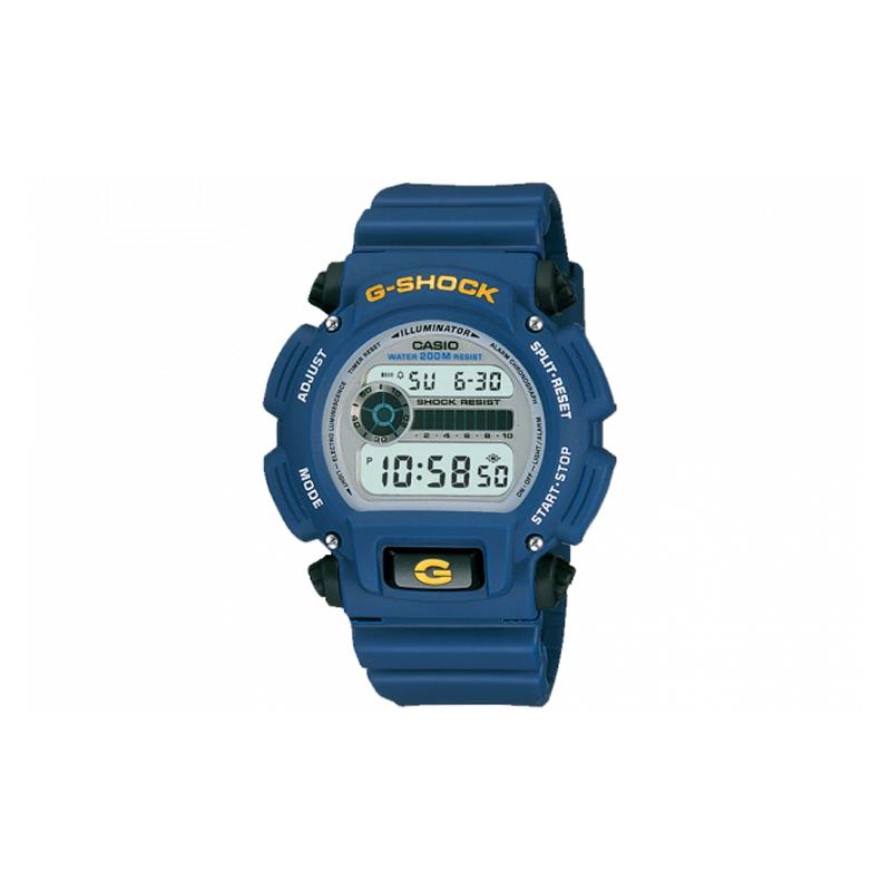 

Casio G-SHOCK Series Fashionable Street Cool High-end LCD Display Sports Waterproof Quartz Movement Resin Strap Japanese and Korean Watch DW-9052-2V синій