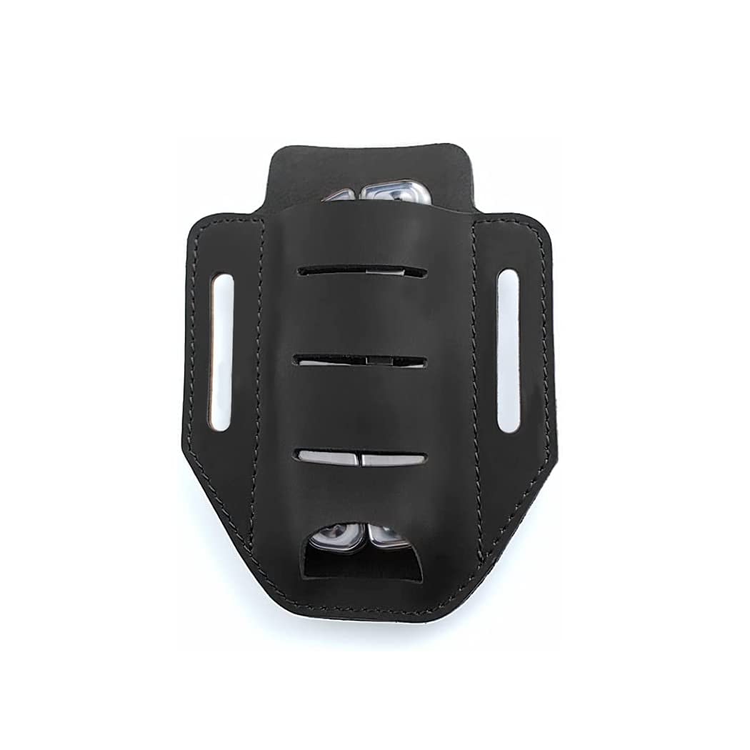 

VIPERADE PJ9 Belt Flashlight EDC Pocket Pouch Leather Belt Sheath EDC Holster for and Folding Pocket Knives Multi-Tool Sheath, Holster, Men s Sheath, чорний