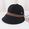 Solid Color Wide Brim Sun Hat Casual Sun Protection Cap Fisherman Hat Duckbill Hat  Hiking