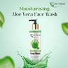 Mr.Thindz Aloe Vera Gel Face Wash 100ml, Natural Aloe Vera Face Cleanser for Glowing Skin, Hydrating Soothing Anti-Acne Gel Face Wash for Men & Wom