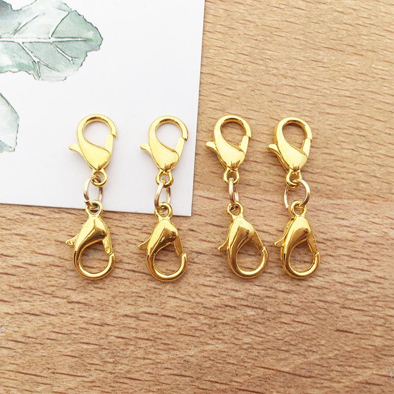 120Pcs/Set Lobster Clasp Jump Rings For Bracelet Necklace Chains DIY Jewelry Making Findings Supplies