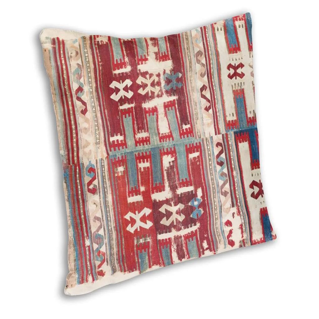 Th Anatolijski Kilim Nadruk Poszewka na Poduszkę Drukowanie Poliester Poszewka na Poduszkę Dekoracyjna Etniczna Boho Poszewka na Poduszkę