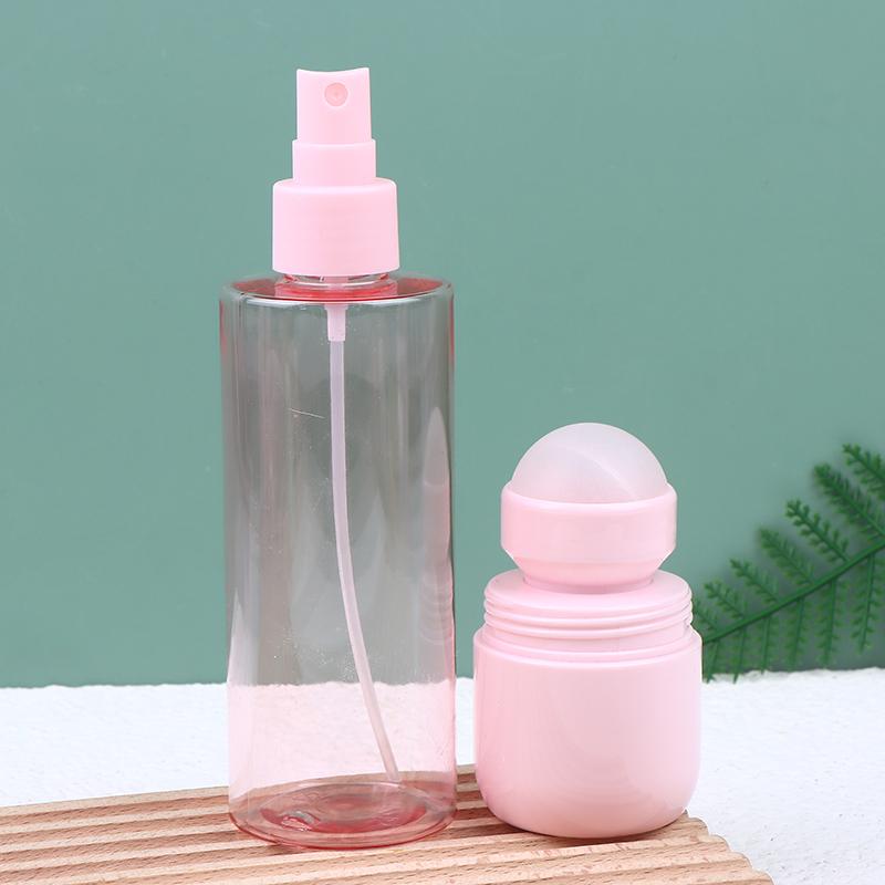Pink Series Antiperspirant Body Fragrance Roll-On Bottles Spray Squeeze Liquid Ink Oil Dropper Bottle Pigment Container